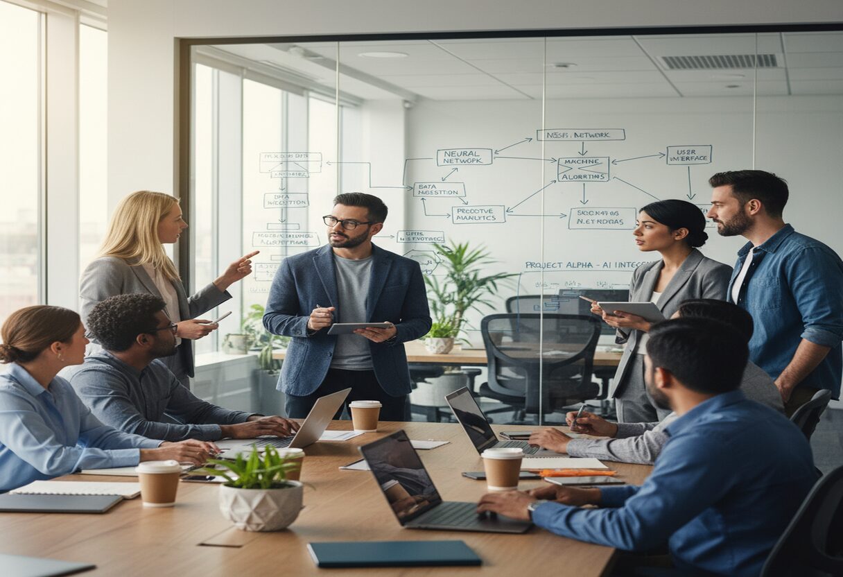 Cross-functional AI transformation team roles and responsibilities