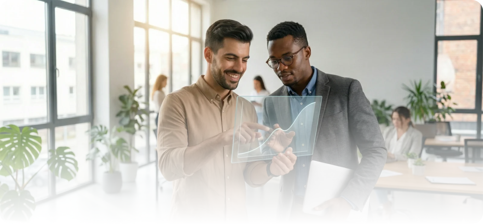 Professional using AI Reputation software