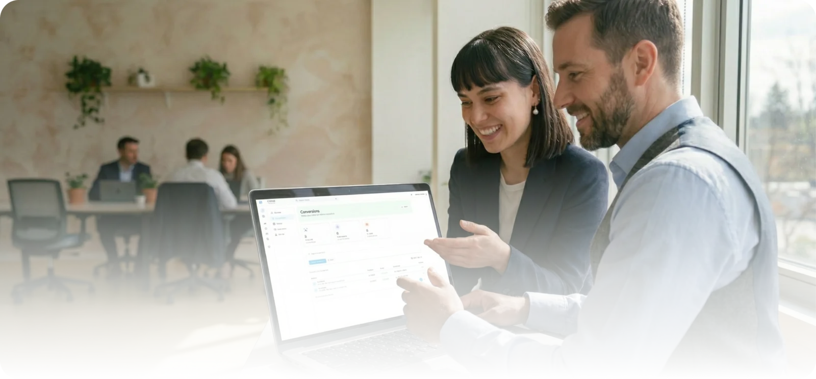 Professional using AI Reputation software